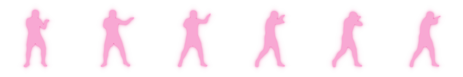 Animated silhouette of a rear horizontal elbow